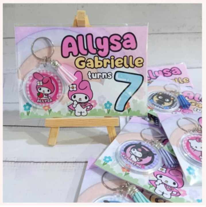 Circle Acrylic Keychain